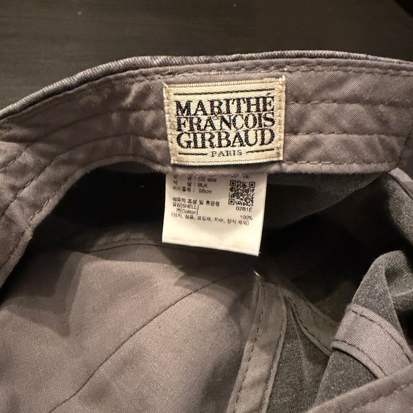 MARITHÉ FRANÇOIS GIRBAUD Paris Classic Logo Overfit Cap Hat Gray One Size - Picture 3 of 4